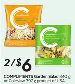 Sobeys COMPLIMENTS Garden Salad offer