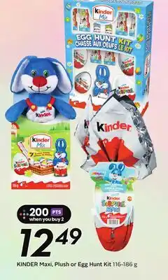 Sobeys KINDER Maxi, Plush or Egg Hunt Kit offer