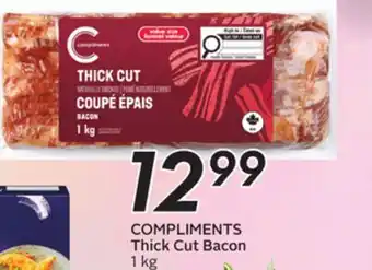 Sobeys COMPLIMENTS Thick Cut Bacon offer