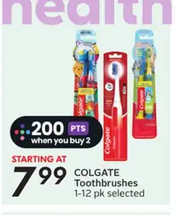 Sobeys COLGATE Toothbrushes offer