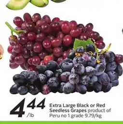 Sobeys Extra Large Black or Red Seedless Grapes offer