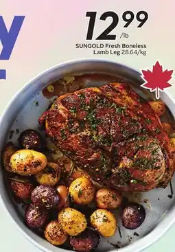 Sobeys SUNGOLD Fresh Boneless Lamb Leg offer