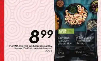 Sobeys MARINA DEL REY Wild Argentinian Raw Shrimp offer