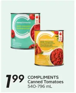 Sobeys COMPLIMENTS Canned Tomatoes offer