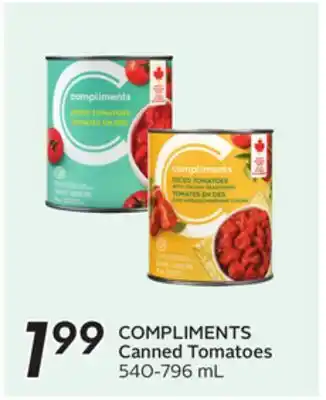 Sobeys COMPLIMENTS Canned Tomatoes offer