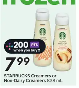 Sobeys STARBUCKS Creamers or Non-Dairy Creamers offer