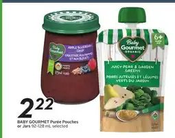 Sobeys BABY GOURMET Purée Pouches or Jars offer