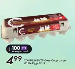 Sobeys COMPLIMENTS Cozy Coop Large White Eggs offer