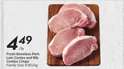 Sobeys Fresh Boneless Pork Loin Centre and Rib Combo Chops offer