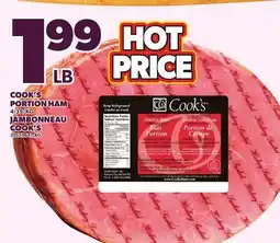 Independent Grocer COOK'S PORTION HAM offer