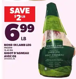 Independent Grocer BONE-IN LAMB LEG offer