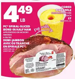 Independent Grocer PC SPIRAL-SLICED BONE-IN HALF HAM offer