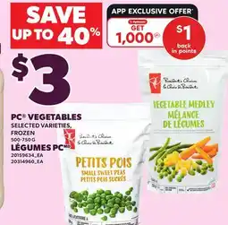 Independent Grocer PC VEGETABLES offer