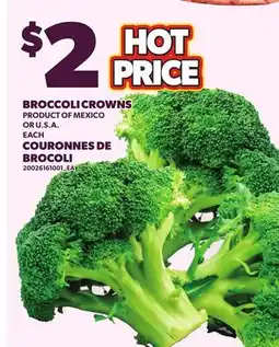 Independent Grocer BROCCOLI CROWNS offer