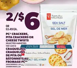Independent Grocer PC CRACKERS, PITA CRACKERS OR CHEESE TWISTS offer