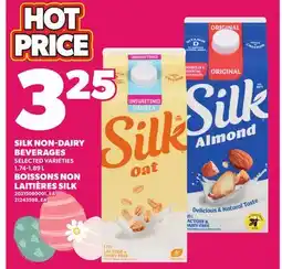 Independent Grocer SILK NON-DAIRY BEVERAGES offer