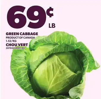 Independent Grocer GREEN CABBAGE offer