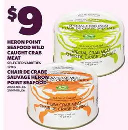 Independent Grocer HERON POINT SEAFOOD WILD CAUGHT CRAB MEAT offer