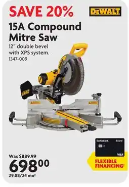 Home Hardware 15A Compound Mitre Saw offer