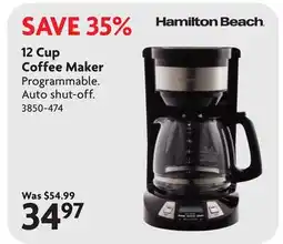 Home Hardware 12 Cup Coffee Maker offer