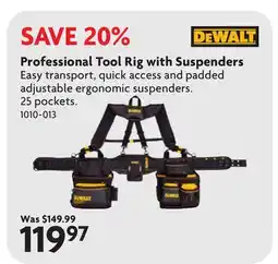 Home Hardware Professional Tool Rig with Suspenders offer