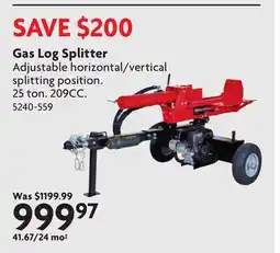 Home Hardware Gas Log Splitter offer