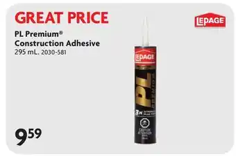 Home Hardware PL Premium Construction Adhesive offer