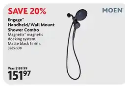 Home Hardware Engage Handheld/Wall Mount Shower Combo offer