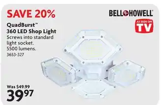 Home Hardware QuadBurst 360 LED Shop Light offer