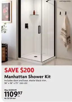 Home Hardware Manhattan Shower Kit offer