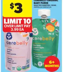 Real Canadian Superstore CEREBELLY ORGANIC BABY PUREE offer
