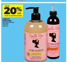 Real Canadian Superstore CAMILLE HAIR CARE offer