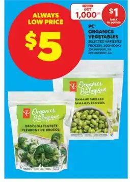 Real Canadian Superstore PC ORGANICS VEGETABLES offer