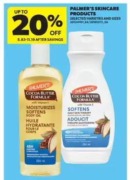 Real Canadian Superstore PALMER'S SKINCARE PRODUCTS offer