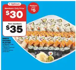 Real Canadian Superstore BENTO KAZOKU PLATTER 53 PIECES offer