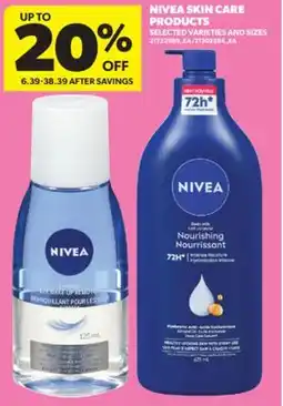 Real Canadian Superstore NIVEA SKIN CARE PRODUCTS offer