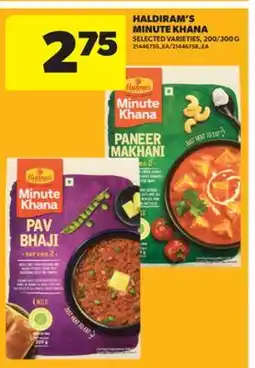 Real Canadian Superstore HALDIRAM'S MINUTE KHANA offer