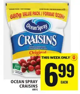 Food Basics OCEAN SPRAY CRAISINS offer