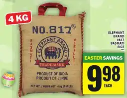 Food Basics ELEPHANT BRAND #817 BASMATI RICE offer
