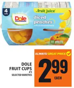 Food Basics DOLE FRUIT CUPS offer
