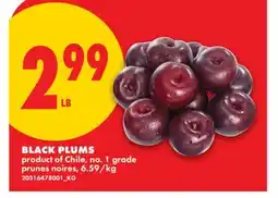 No Frills BLACK PLUMS offer