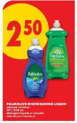 No Frills PALMOLIVE DISHWASHING LIQUID, 591/828 mL offer