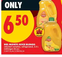 No Frills DEL MONTE JUICE BLENDS offer