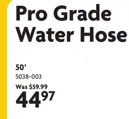 Home Hardware Pro Grade Water Hose 50' offer