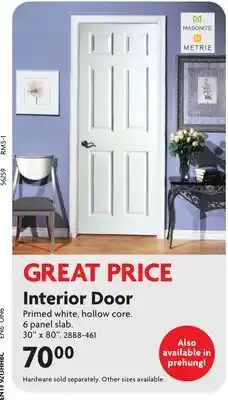 Home Hardware Interior Door offer