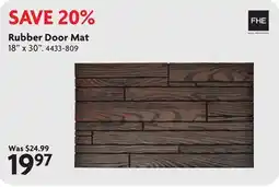 Home Hardware Rubber Door Mat offer