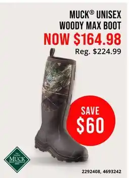 Cabela's MUCK UNISEX WOODY MAX BOOT offer