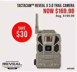 Cabela's TACTACAM REVEAL X 3.0 TRAIL CAMERA offer