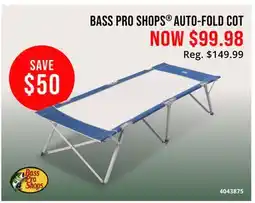 Cabela's BASS PRO SHOPS AUTO-FOLD COT offer
