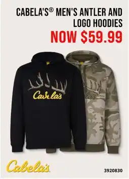 Cabela's CABELA'S MEN'S ANTLER AND LOGO HOODIES offer